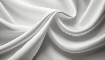 Crumpled white silk fabric; luxurious texture and backdrop