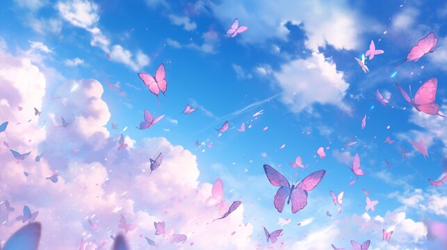 空を舞う蝶々2
