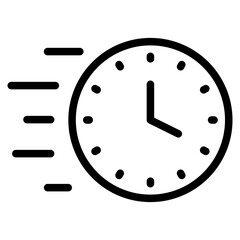 fast time clock icon