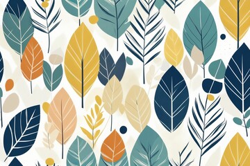 Fototapeta na wymiar Beautiful plant themed wallpaper