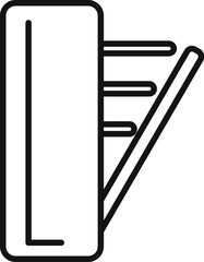 Open dishwasher icon outline vector. Plumber service repair. Water broken