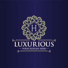  luxury logo design letter h gold, royal brand, monogram luxury logo