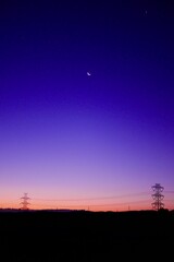 sunset over the city