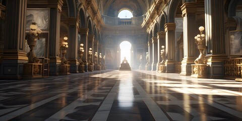 Obraz premium Louvre Museum, France，ai