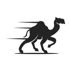 Camel Logo template Isolated. Brand Identity. Icon Abstract Vector graphic