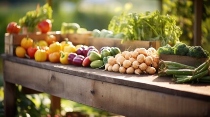A small farm stand displays a variety of fresh, locallygrown produce, grown using zerowaste principles that prioritize minimizing waste and maximizing resource efficiency.