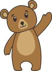 Teddy With Waving Hand