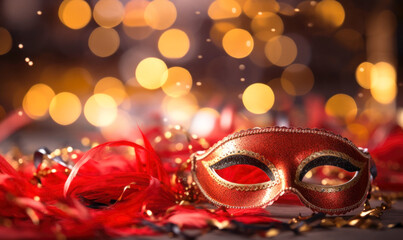 carnival mask of Mardi Gras festival	