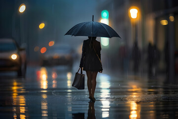 stunningly composed photograph captures the essence of a model holding an umbrella