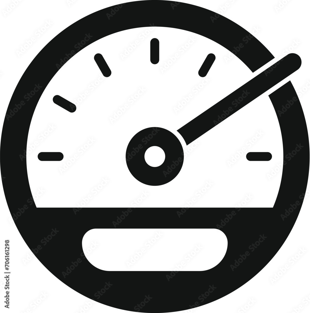 Poster fast speed gauge icon simple vector. pace gauge. strategy race