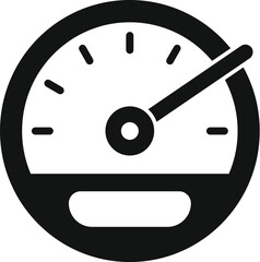 Fast speed gauge icon simple vector. Pace gauge. Strategy race