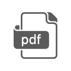 pdf file icon design vector template