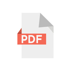 pdf file icon design vector template