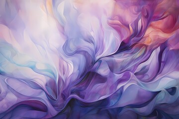 Intricate patterns of jade and lilac unfolding on the canvas, inviting viewers into a world of...