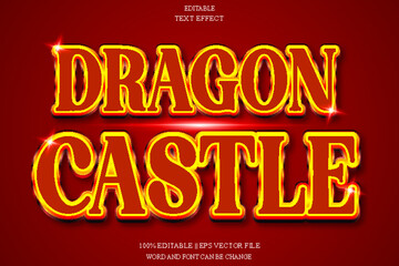 Dragon castle Editable Text Effect