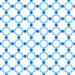 Blue circle pattern. Circle vector seamless pattern. Decorative element, wrapping paper, wall tiles, floor tiles, bathroom tiles.