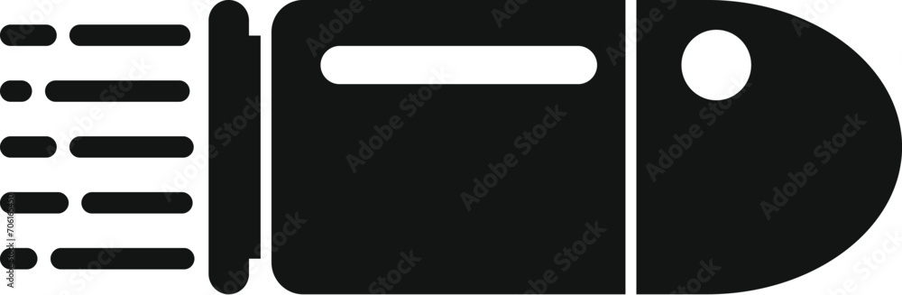 Poster fast speed bullet icon simple vector. scale device. work dashboard