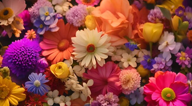 bouquet of colorful flowers