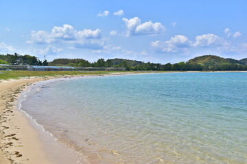 阿川ほうせんぐり海浜公園　海　山口