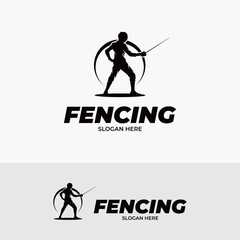 Fencing sport logo design inspiration