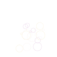 An abstract transparent bubble shape neon circles pattern design element.