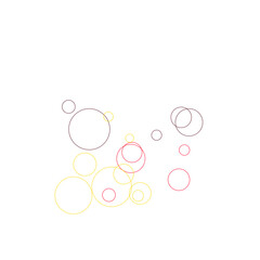Fototapeta na wymiar An abstract transparent bubble shape neon circles pattern design element.