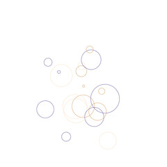 An abstract transparent bubble shape neon circles pattern design element.