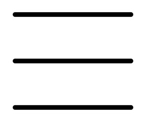 expand Menu icon, menu button of the three horizontal lines icon. vector isolated on white background. modern and simple design.