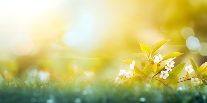 Sunlit Meadow: A Harmony of Nature’s Beaut © DavidGalih | Dikomo.