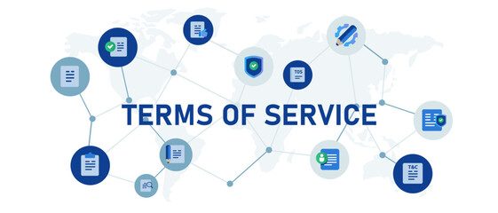 terms of service document agreement legal contract deal for business service