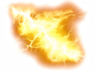 a yellow lightning bolt element