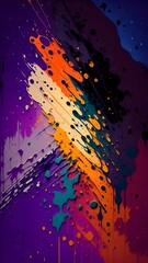 Abstract paint brush background gennerative AI illustrations