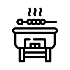 bbq line icon