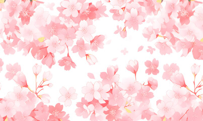 Obraz na płótnie Canvas Bright cherry blossom, Generative AI 