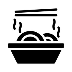 noodles glyph icon