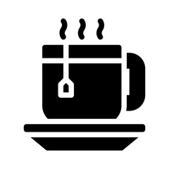 tea glyph icon