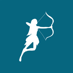 cupid logo design vector