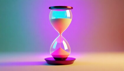 カラフルな砂時計