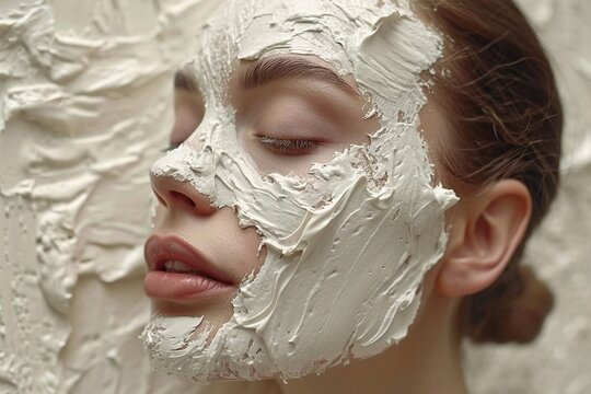 creamy white texture cosmetics