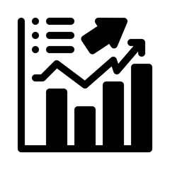 fluctuation glyph icon