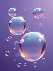 water color bubbles on purple 10