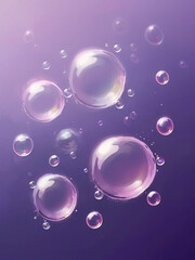 water color bubbles on purple 12