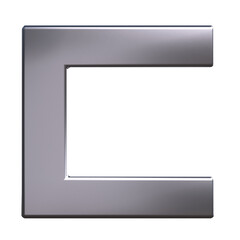 silver abstract shape