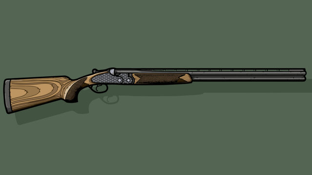 Graphic image of classic hunting gun