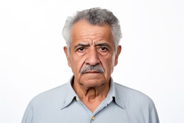 Obraz premium Elderly man serious face portrait