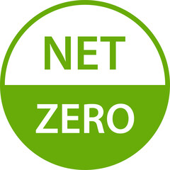 Fototapeta premium net zero carbon footprint icon emissions free no atmosphere pollution CO2 neutral stamp for graphic design, logo, website, social media, mobile app, UI