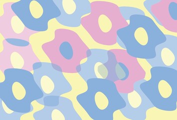 カラフルな花柄