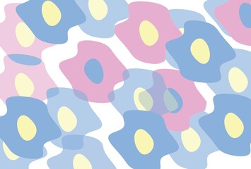 カラフルな花柄