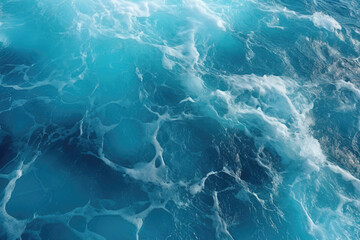 sea water texture ,surface waves on the beach, Blue sea surface, top view	
 - obrazy, fototapety, plakaty