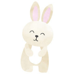 Easter Day cute rabbit,egg Easter and cute carrot for Easter Day 